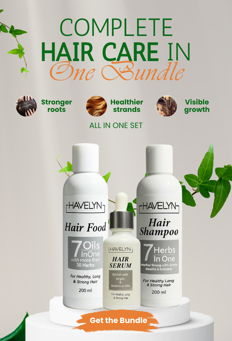 The secret lies in the unique Havelyn Hair Food blend, which acts as a powerful Food Oil, combining seven essential oils like Argan and Castor with over thirty secret Ayurvedic herbs to target hair fall at its source. When you choose Havelyn Oil, you are choosing a 100% natural path to thicker, longer, and more voluminous hair. The Original Havelyn experience is built on the foundation of deep scalp nourishment; unlike any standard Hair Oil, the Havelyn Hair Oil penetrates deep into the follicles to stimula